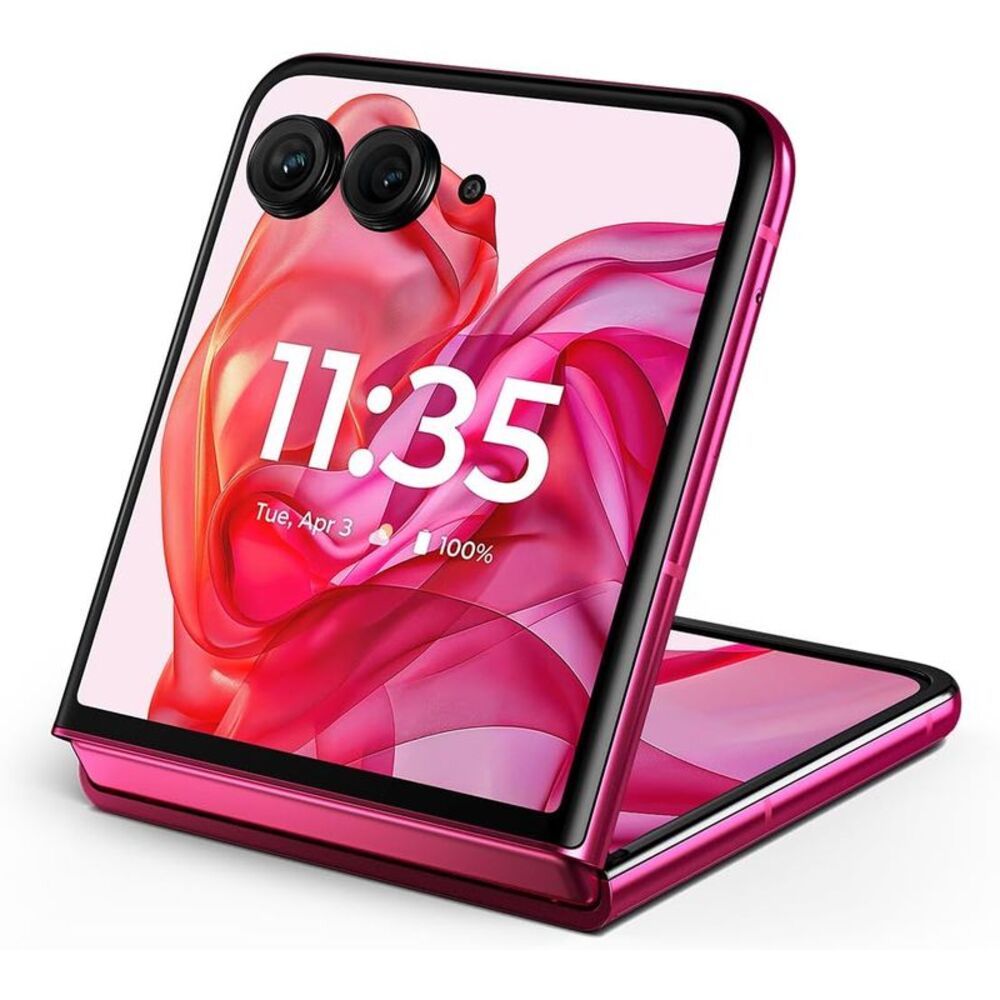 Motorola razr+ 2024 5G 256GB+12GB 6.9" Dual-SIM Unlocked Smartphone - Hot Pink